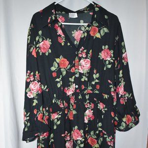 Siren Lily Women's Floral Print Dress Sz 3X